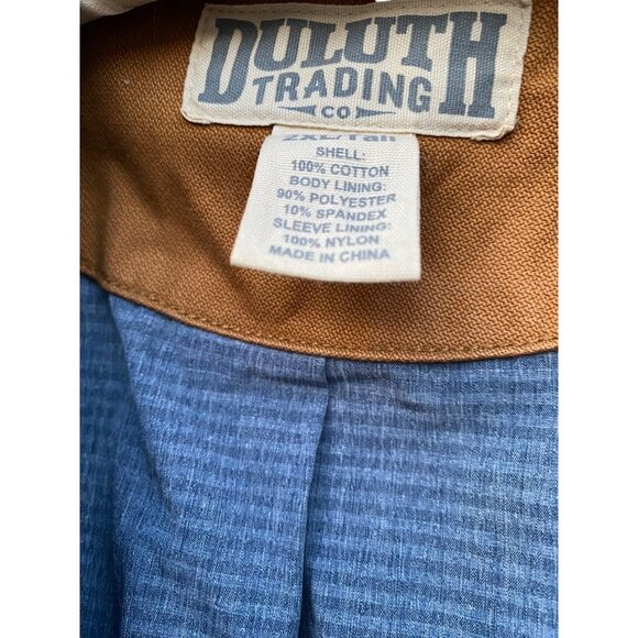 Duluth Trading Co. Mens Brown Work Jacket 2XLT 100% Cotton Shell - Picture 8 of 8